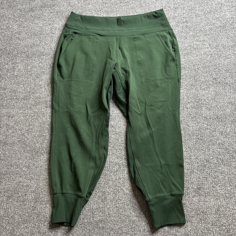 Athleta Venice High Rise Jogger Women's Large Petite Pine Green Active Pants